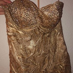 Gold dress